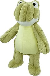 Petlou Farm Friends Frog Squeaky Plush Dog Toy, Green, 16-in