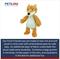 Show in main carousel: Petlou Farm Friends Fox Squeaky Plush Dog Toy, Orange, 16-in slide 4 of 6