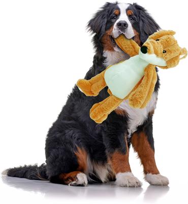 Show full view: Petlou Farm Friends Fox Squeaky Plush Dog Toy, Orange, 16-in slide 2 of 6