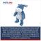 Show in main carousel: Petlou Farm Friends Donkey Squeaky Plush Dog Toy, Blue, 16-in slide 4 of 5