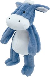 Petlou Farm Friends Donkey Squeaky Plush Dog Toy, Blue, 16-in