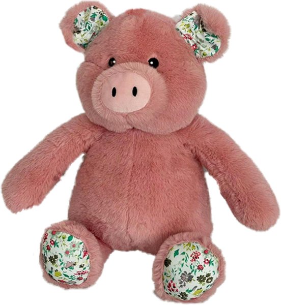 Show full view: Petlou Pig Squeaky Plush Dog Toy, Mauve, 15-in slide 1 of 5