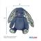 Show in main carousel: Petlou Rabbit Squeaky Plush Dog Toy, Blue, 15-in slide 3 of 6