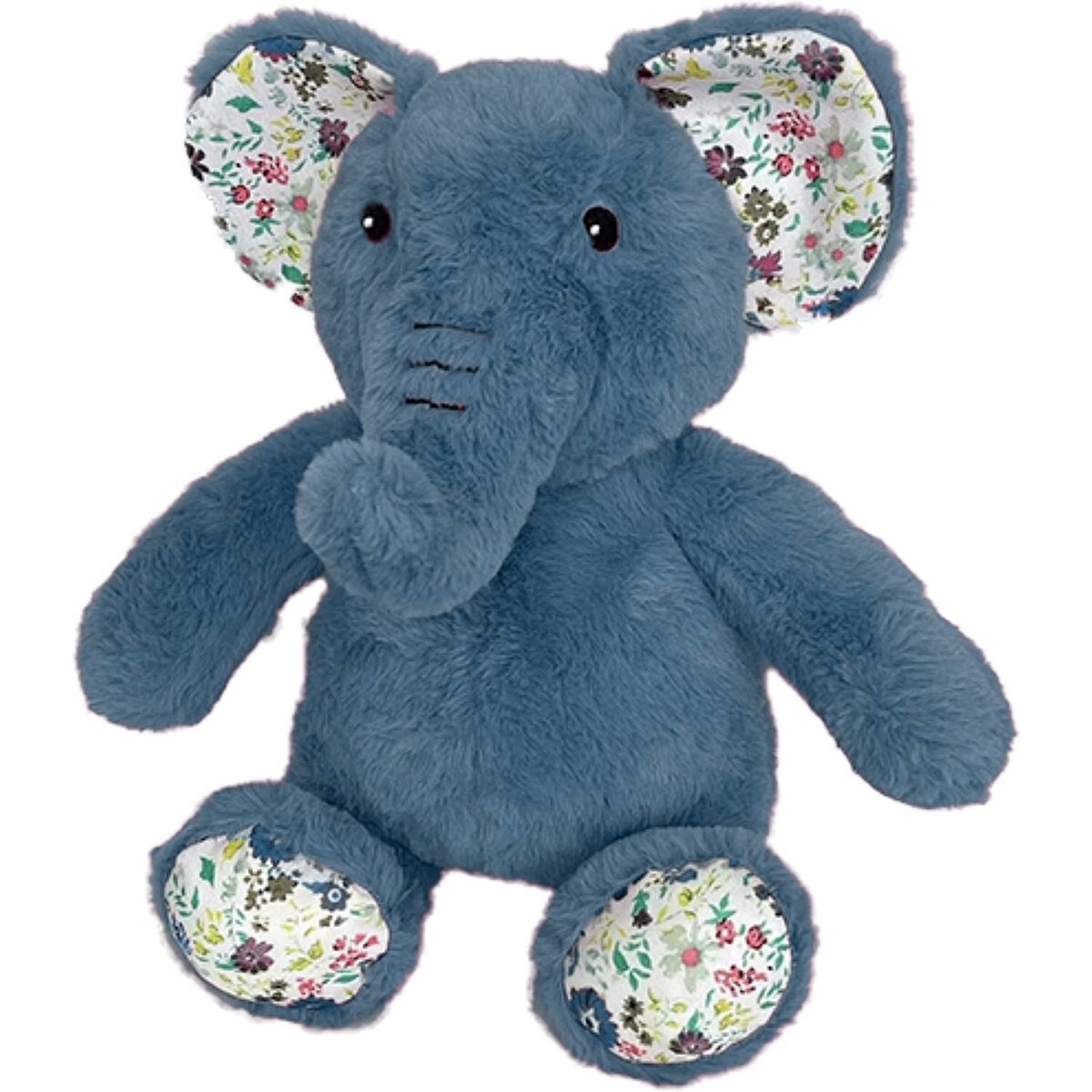 Petlou Elephant Squeaky Plush Dog Toy, Blue, 15-in