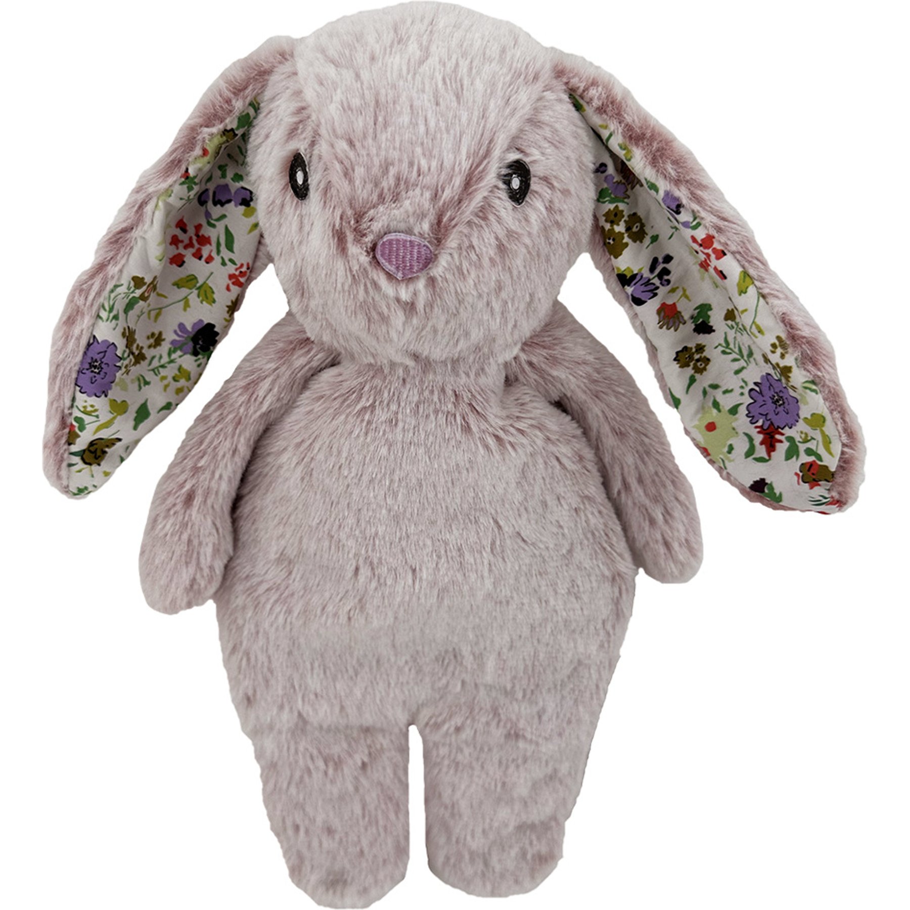Petlou Floppy Rabbit Squeaky Plush Dog Toy, Pink, 13-in