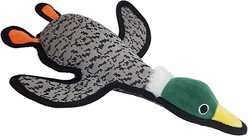 Petlou Farmhouse Mallard Duck Squeaky Plush Dog Toy, Grey, 13-in
