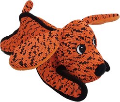 Petlou Farmhouse Dog Squeaky Plush Dog Toy, Orange, 11-in
