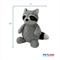 Show in main carousel: Petlou Dotty Friends Raccoon Squeaky Plush Dog Toy, Grey, 12-in slide 3 of 5