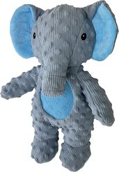 Petlou Dotty Friends 3.0 Elephant Squeaky Plush Dog Toy, Grey, 13-in