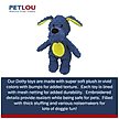 Show in main carousel: Petlou Dotty Friends 3.0 Dog Squeaky Plush Dog Toy, Blue, 13-in slide 4 of 5