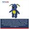 Show in main carousel: Petlou Dotty Friends 3.0 Dog Squeaky Plush Dog Toy, Blue, 13-in slide 4 of 5