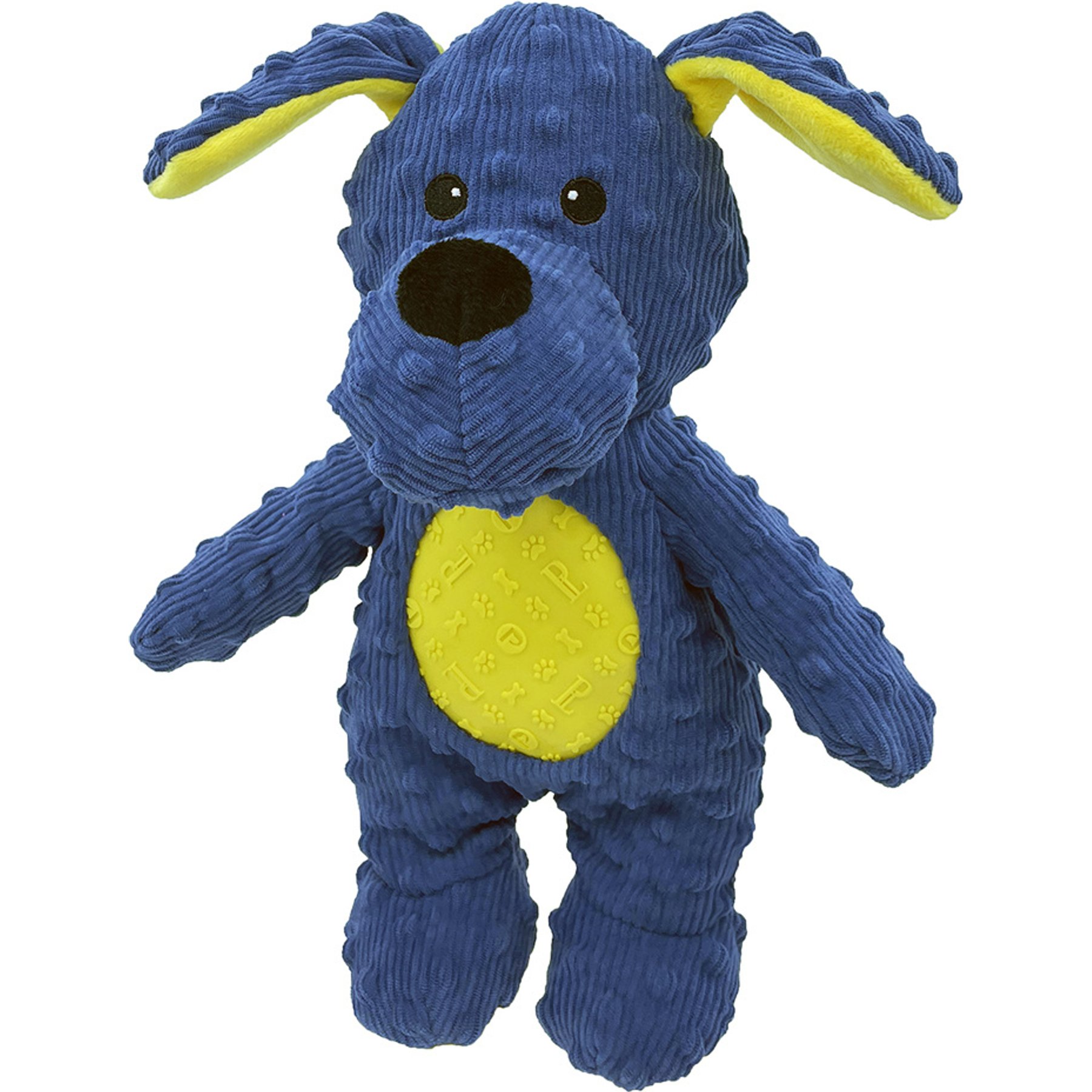 Petlou Dotty Friends 3.0 Dog Squeaky Plush Dog Toy, Blue, 13-in