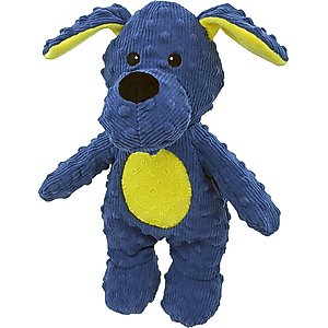 Petlou Dotty Friends 3.0 Dog Squeaky Plush Dog Toy, Blue, 13-in
