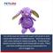 Show in main carousel: Petlou Dotty Friends Rabbit Squeaky Plush Dog Toy, Purple, 12-in slide 4 of 5