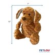 Show in main carousel: Petlou Dotty Friends Dog Squeaky Plush Dog Toy, Brown, 12-in slide 3 of 6