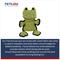 Show in main carousel: Petlou Farmhouse Frog Squeaky Plush Dog Toy, Green, 10-in slide 4 of 6