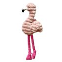 Petlou Zoo Friends Flamingo Squeaky Plush Dog Toy, Pink, 26-in