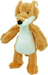 Petlou Farm Friends Fox Squeaky Plush Dog Toy, Orange, 16-in