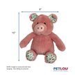 Show in main carousel: Petlou Pig Squeaky Plush Dog Toy, Mauve, 15-in slide 3 of 5