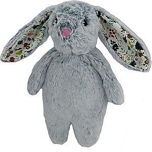 Petlou Floppy Rabbit Squeaky Plush Dog Toy, Blue, 13-in