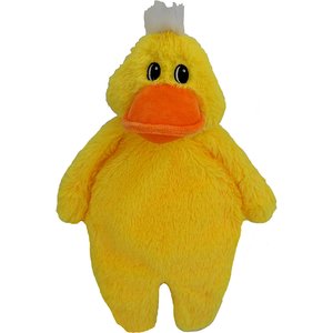 Petlou Floppy Duck Squeaky Plush Dog Toy, Yellow, 13-in