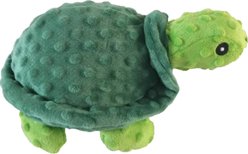 Petlou Dotty Friends Turtle Squeaky Plush Dog Toy, Green, 12-in