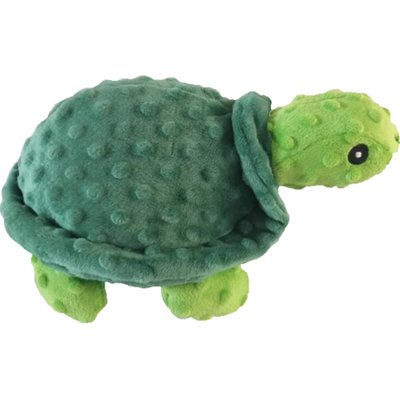Petlou Petlou Dotty Friends Turtle Squeaky Plush Dog Toy, Green, 12-in