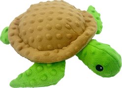 Petlou Dotty Friends Tortoise Squeaky Plush Dog Toy, Green, 12-in