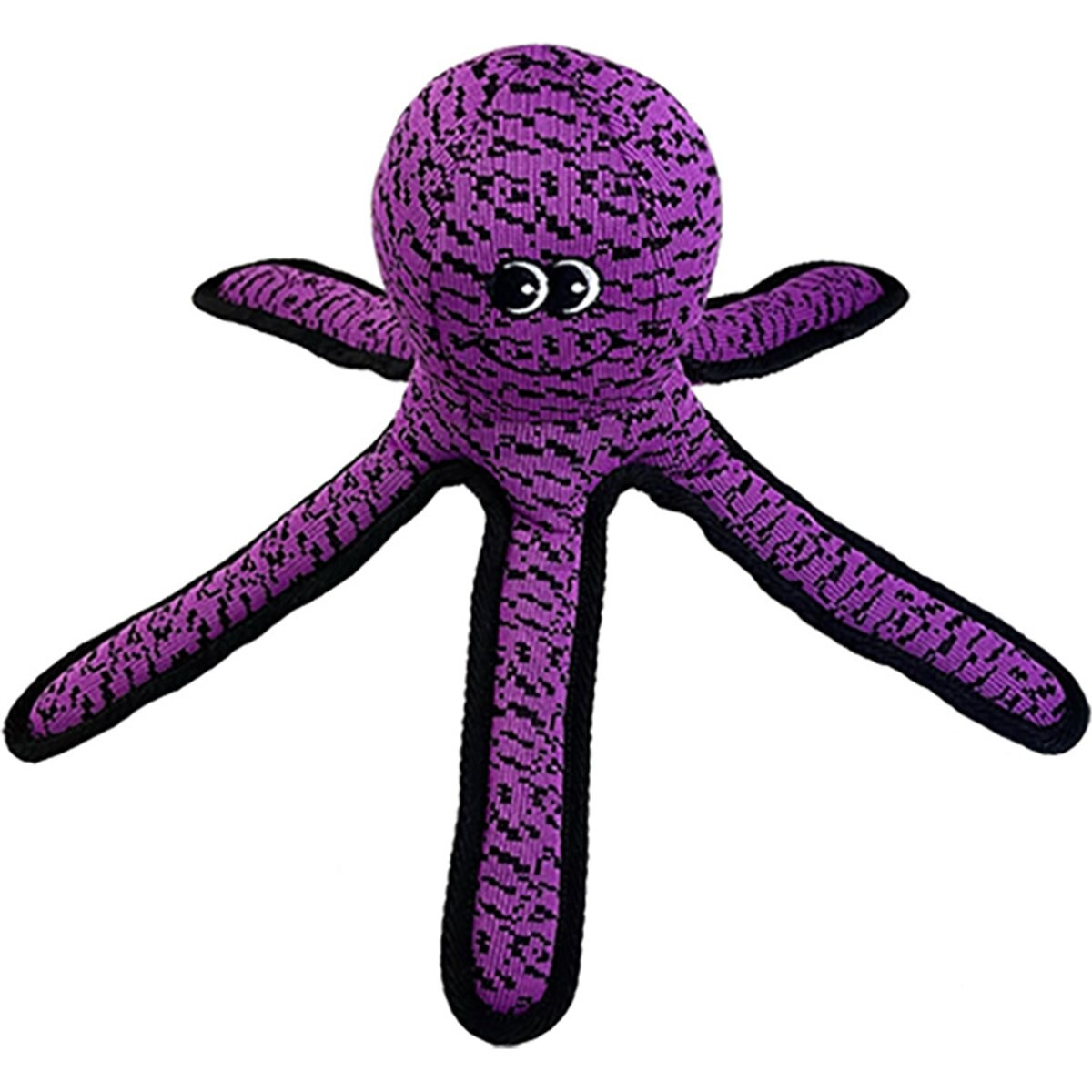 Petlou Farmhouse Octopus Squeaky Plush Dog Toy, Purple, 11-in