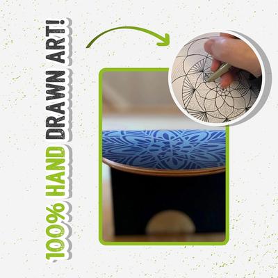 Show full view: Funky Flies Dream Catcher SkateBowls Stainless Steel Elevated Dog Bowls, 3-cup, Purple slide 8 of 11