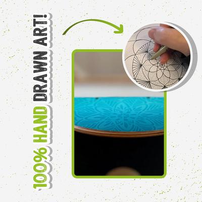 Show full view: Funky Flies Dream Catcher SkateBowls Stainless Steel Elevated Cat Bowls, 3-cup, Aqua slide 8 of 10