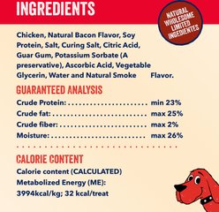 Clifford Fun Box Snuggle Buddy + Chicken Jerky & Mini Sausages Squeaky Plush Dog Toy, Red slide 2 of 7