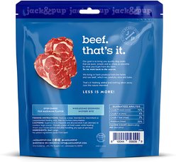 Jack & Pup Just Beef Lungs Natural Dog Chew Treats, 10-oz bag slide 2 of 2