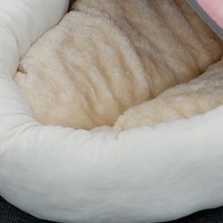 One for Pets Ultra-Soft Whale Semi-Enclosed Cat Bed with Teaser, Pink, Large slide 2 of 3