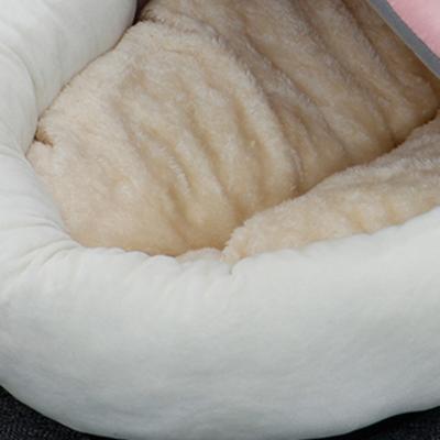 Show full view: One for Pets Ultra-Soft Whale Semi-Enclosed Cat Bed with Teaser, Pink, Medium slide 3 of 4