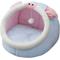 Show in main carousel: One for Pets Soft Plush Piggy Semi-Enclosed Cat Bed with Teaser, Blue, Large slide 1 of 5