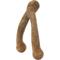 Show in main carousel: Bark Bone Wishbone Dog Chew Toy, Tan, Medium, Turkey Flavor slide 3 of 6