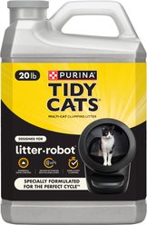 Tidy Cats Odor Control Scented Clumping Cat Litter Designed for Litter-Robot, 20-lb jug, case of 2