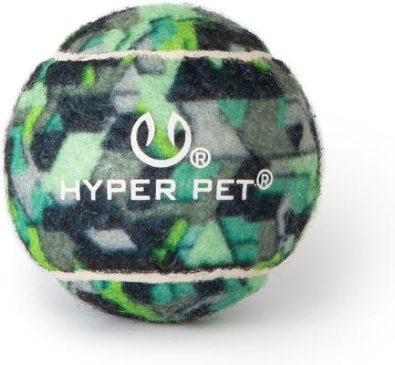 Show full view: Hyper Pet Camo Tennis Balls Dog Toys, Medium, 4 count, Green slide 3 of 4