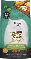 Fancy Feast Medleys Primavera Style White Meat Chicken & Accents of Tomato, Carrot & Spinach Dry Cat Food, 2.7-lb bag