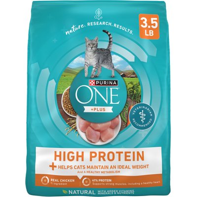 Purina ONE Purina ONE +Plus Ideal Weight Natural High Protein Adult Dry Cat Food, 3.5-lb bag