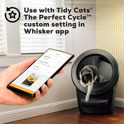 Show full view: Tidy Cats Odor Control Scented Clumping Cat Litter Designed for Litter-Robot, 22-lb box slide 7 of 11