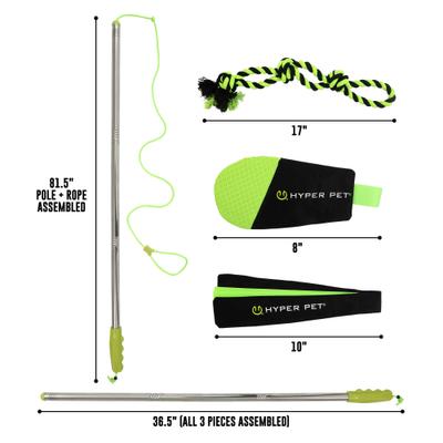 Show full view: Hyper Pet Flirt Pole Dog Training Toy, Black, Large slide 6 of 9