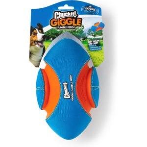Chuckit! Giggle Fumble Fetch Dog Toy, Blue, Small