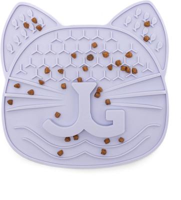 Show full view: Jackson Galaxy Mmmeow Mat Non-skid Silicone Cat Feeder, 1-cup, Lavender slide 8 of 9