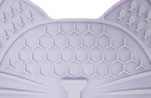 Show full view: Jackson Galaxy Mmmeow Mat Non-skid Silicone Cat Feeder, 1-cup, Lavender slide 5 of 9