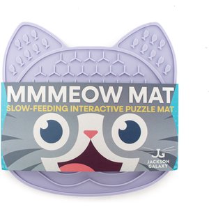Jackson Galaxy Mmmeow Mat Non-skid Silicone Cat Feeder, 1-cup, Lavender