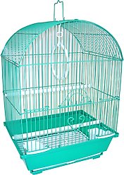 YML Round Top Parakeet Bird Cage, Green