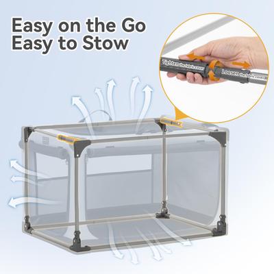 Show full view: Petsfit Soft Sided 3-Door Collapsible Dog Crate, Green, Small slide 3 of 7