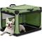 Show in main carousel: Petsfit Soft Sided 3-Door Collapsible Dog Crate, Green, Small slide 1 of 7